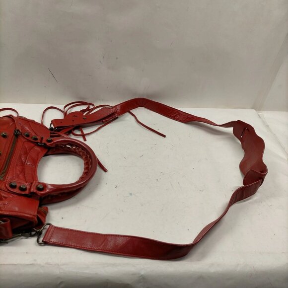 Balenciaga Red Leather Hand Bag mon1000-101425 - Picture 10 of 16